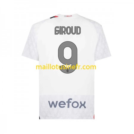 Maillot de Foot AC Milan Olivier Giroud 9 Extérieur 2023-24